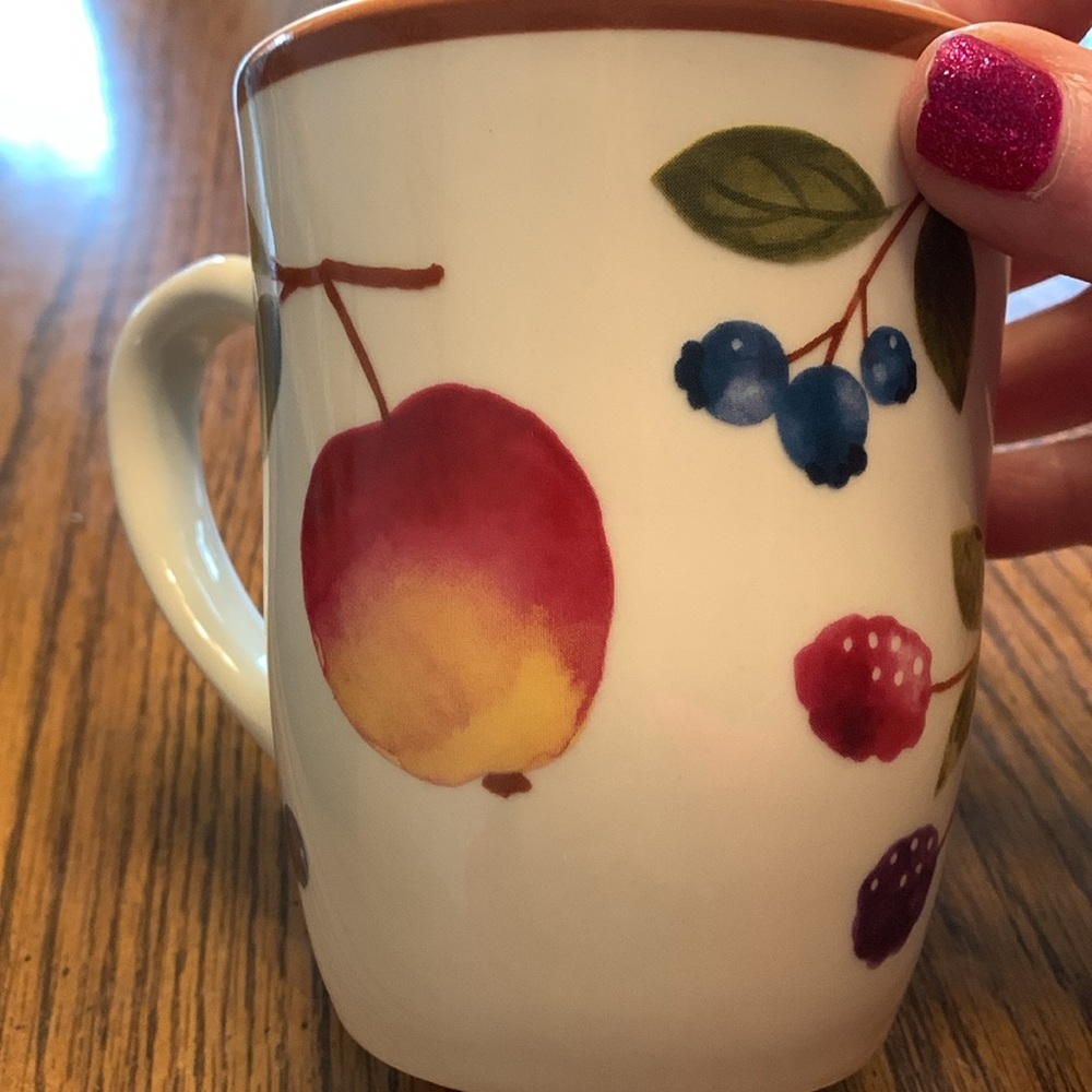 Longaberger Fruit Medley Coffee Mug